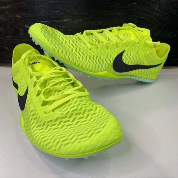 Nike Shoes Mens Nike Zoom Mamba V Track Spikes Shoes Volt Green